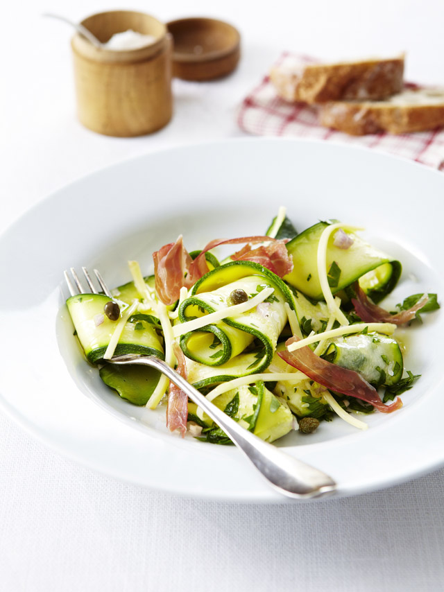 Ensalada de calabacines y Le Gruyère AOP