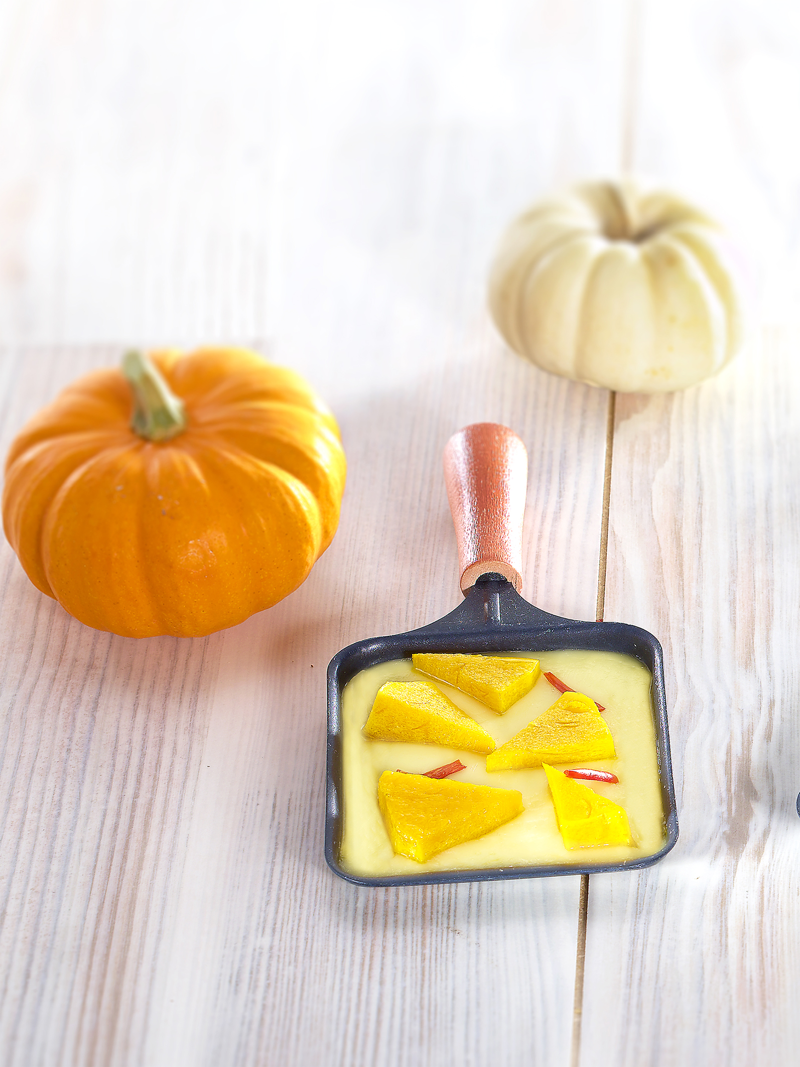 Raclette de "Halloween" con calabaza