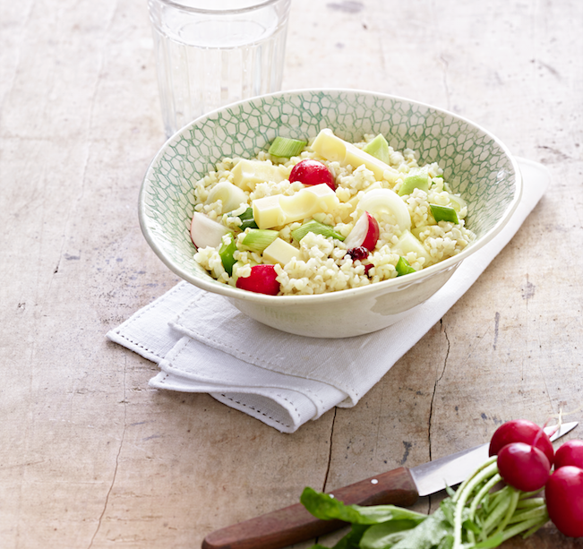 Ensalada de bulgur con Emmentaler AOP