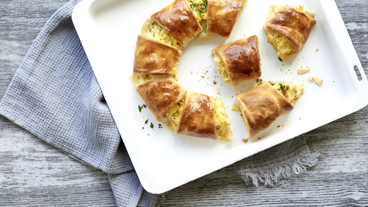 Roscón de desayuno y Emmentaler AOP