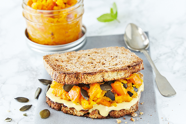 Kürbissandwich mit Vacherin Mont-D´Or AOP