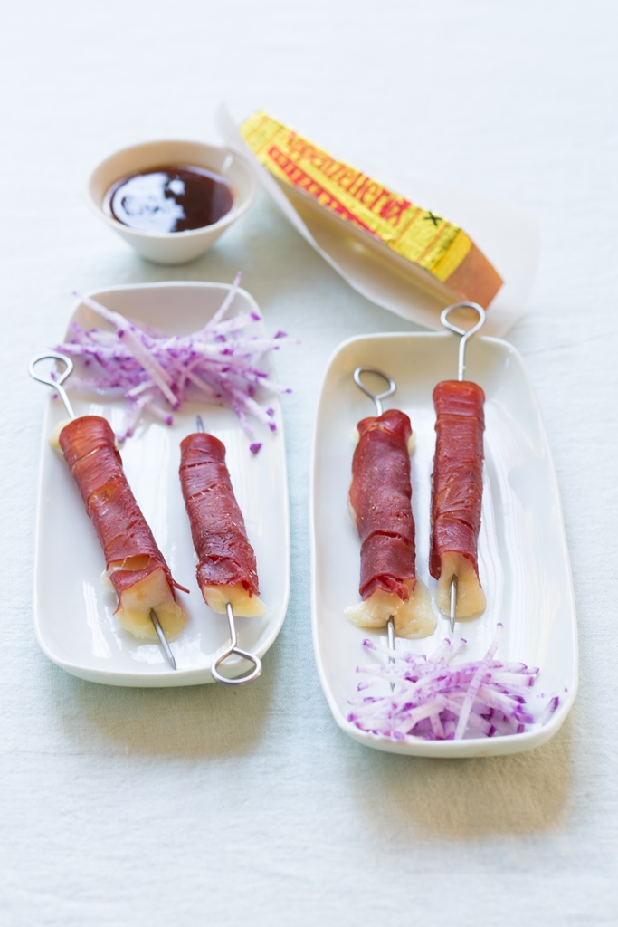 Brochetas yakitori con Appenzeller®