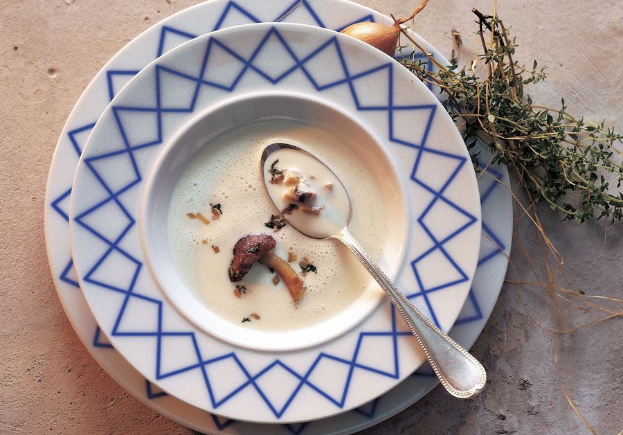 Sopa de Vacherin con setas